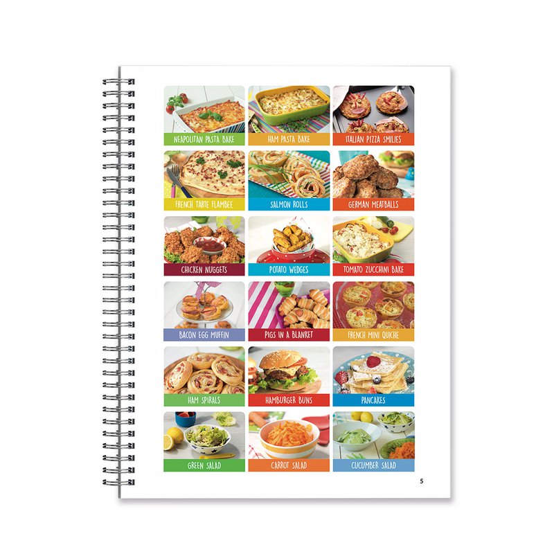 Kids Easy Cup Cookbook: Cooking with Kids (Part 2), Cooking box set incl. 5 colorful measuring cups