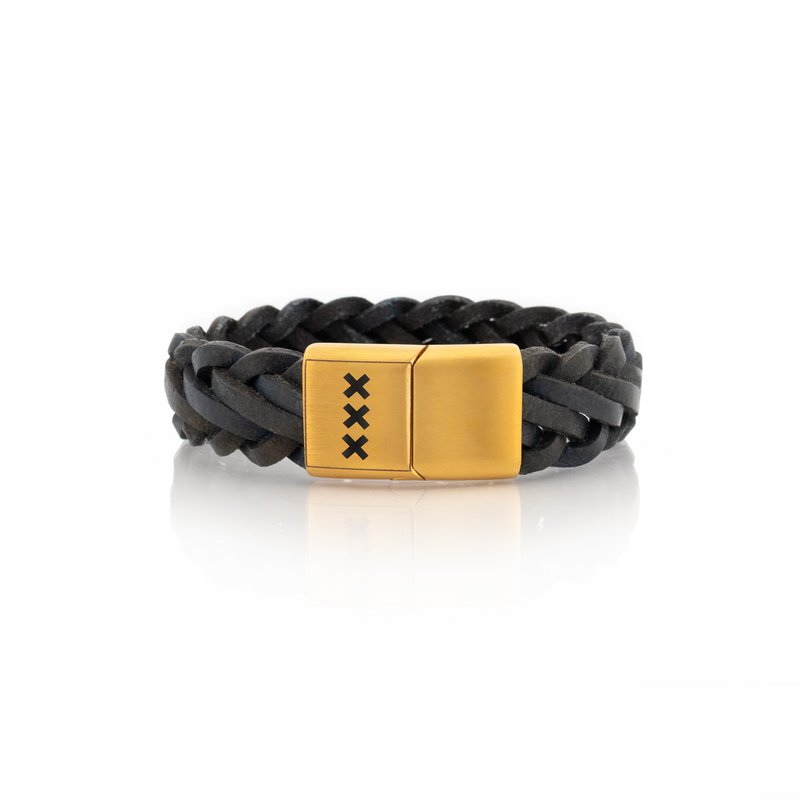 Læderarmbånd Sort | Værftet