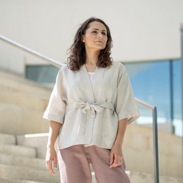 Cardigan a maniche corte Sakura