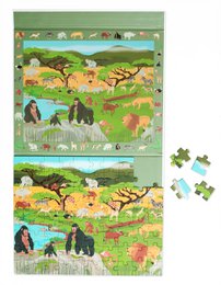 2 In 1 Magnetische Puzzel - Discovery Game - Savanne