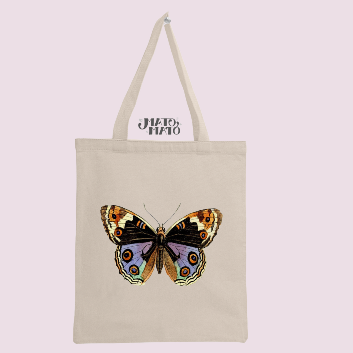 Sac Fourre-Tout Bio Papillon Vintage
