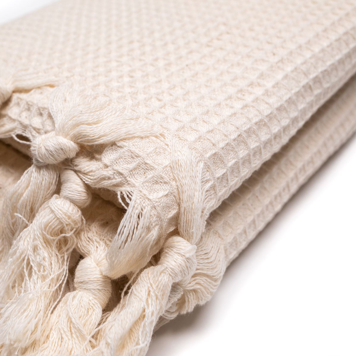 Handwoven Wafflepiqué Towel | Ecru