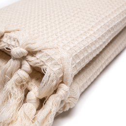 Handwoven Wafflepiqué Towel | Ecru