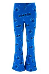 Blue kids' leggings with Lilo and Stitch character prints, officially licensed product.