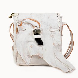 A stylish leather shoulder bag in a variety of colors including red, brown, turquoise, black, blue, white, and natural. The bag features a sleek, structured design with a zippered closure and adjustable strap.