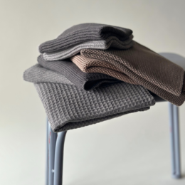 Knitted Kitchen Towel – Solid – Hazelnut