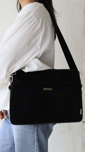 Laptoptas | Corduroy Drie Kleuren Verstelbaar Vincent Blauw