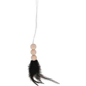 Feathers Galini for hanging, H15cm, with 3 wooden balls,