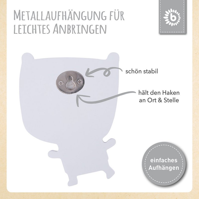 Ganci da parete orso