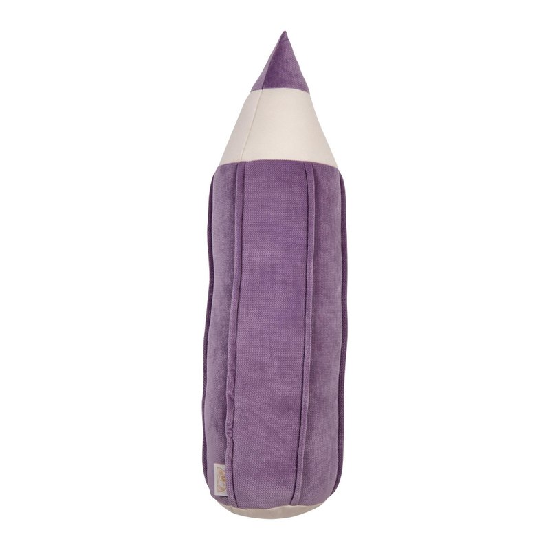 Crayon velvet pillow “Purple"