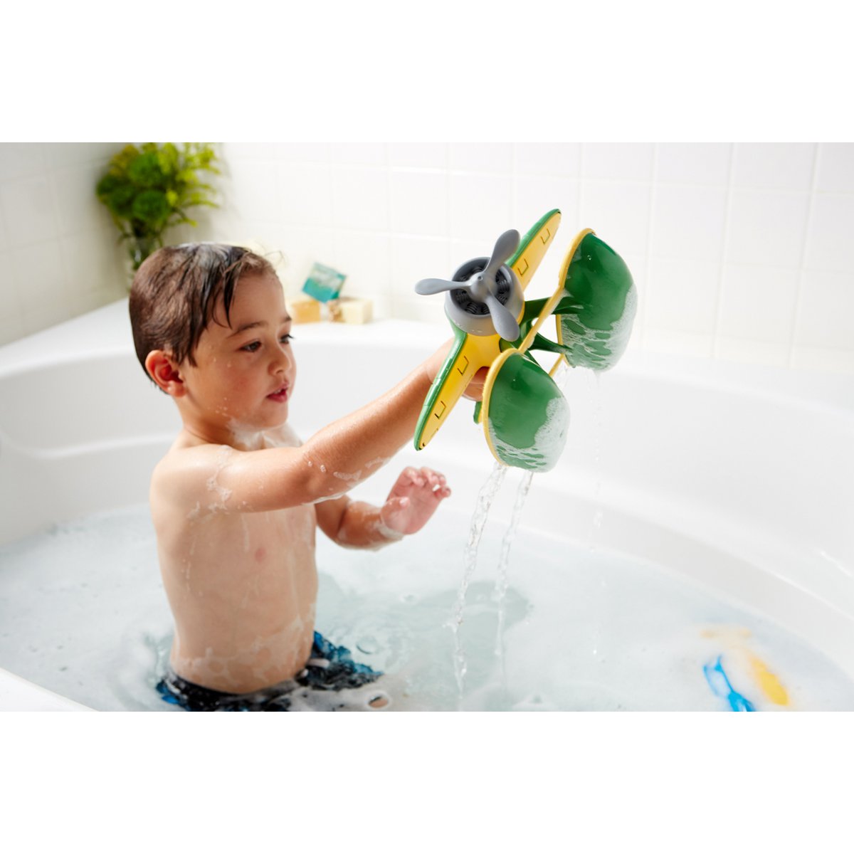 GreenToys - Watervliegtuig Groen
