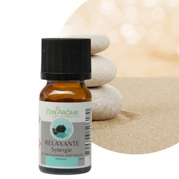 Sinergia de aceites esenciales - Relajante - 10 ml - Uso para Difusión - Envasado en Francia