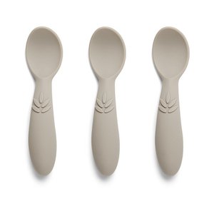 Ella silicone spoon 3-pack-Cobblestone