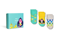 Happy Socks XKJUN08-0200 Confezione da 3 calzini in spugna nella giungla