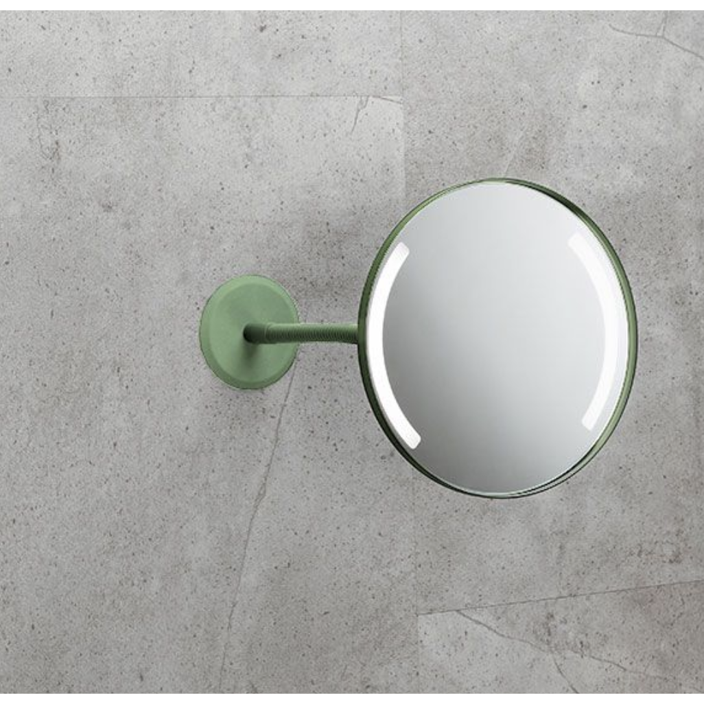 Lighting mirror Wall bracket and gooseneck for gluing and drilling