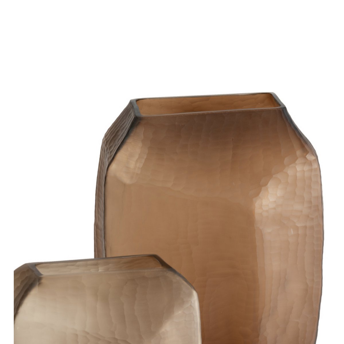 Vase en verre brun (v14686-380chocolat)