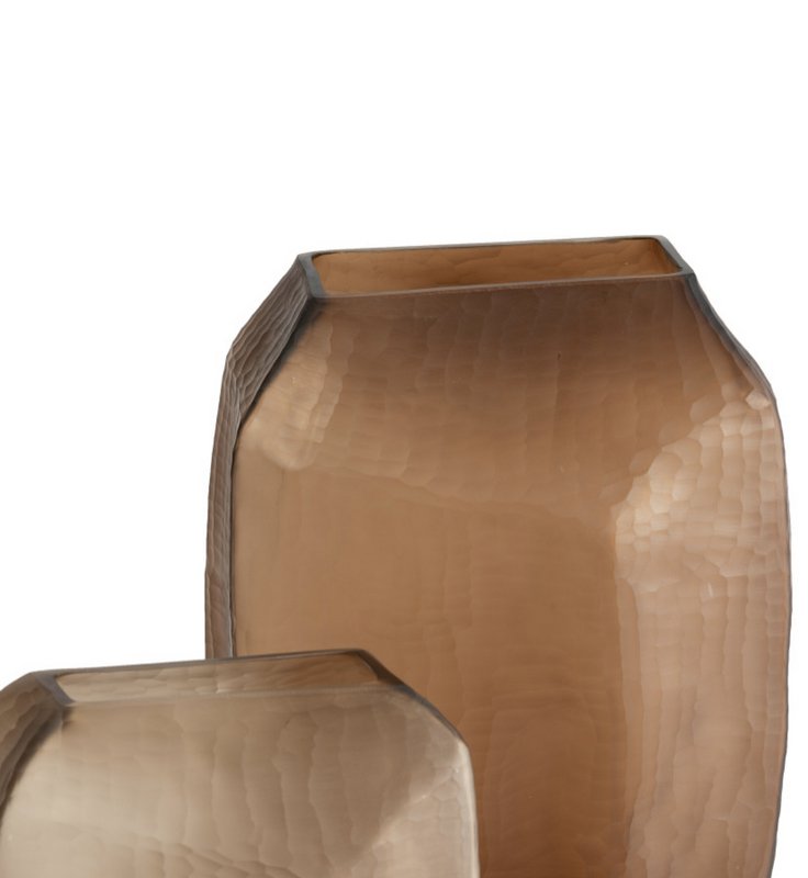 Vaso in vetro marrone (v14686-380chocolate)