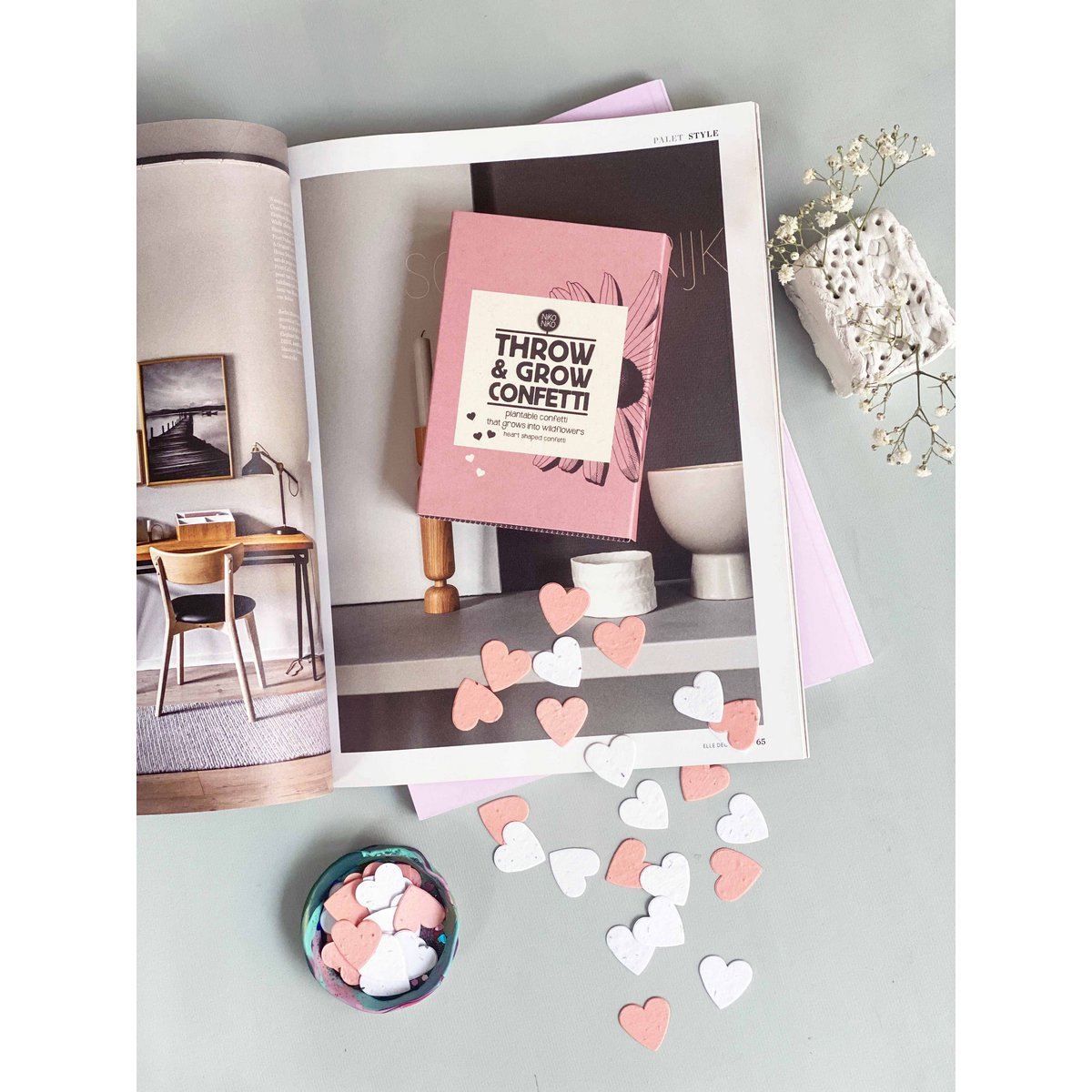 Throw and Grow confetti - let love grow
