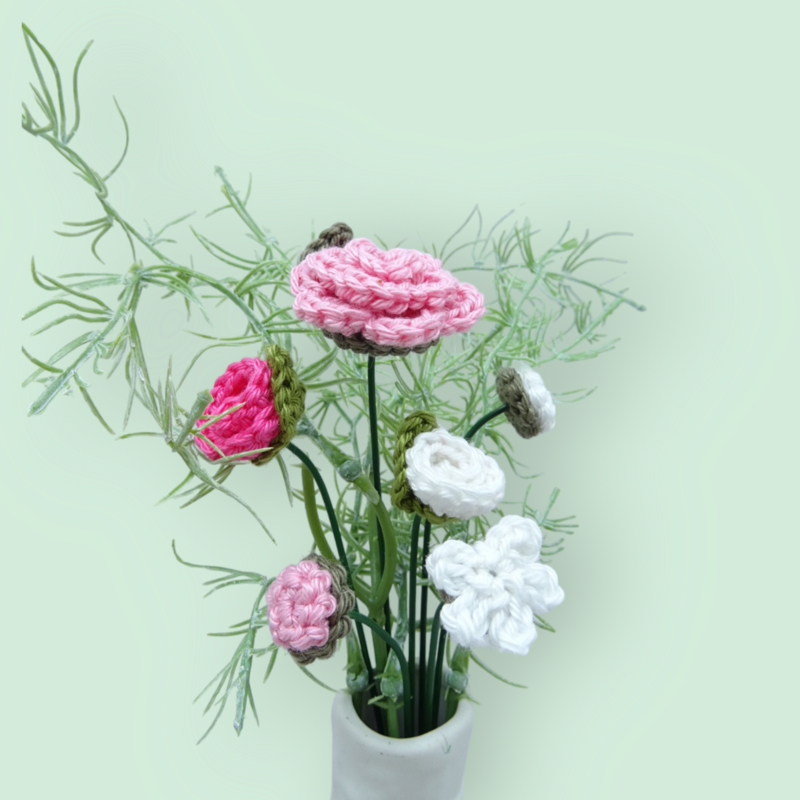 Bouquet Rose/blanc