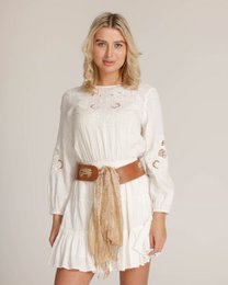 MADE TO ORDER Emi | Customizable Scarf Loops Leather Belt