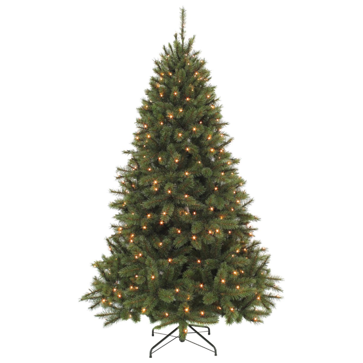 Árbol de Navidad artificial iluminado Bristlecone Fir Green
