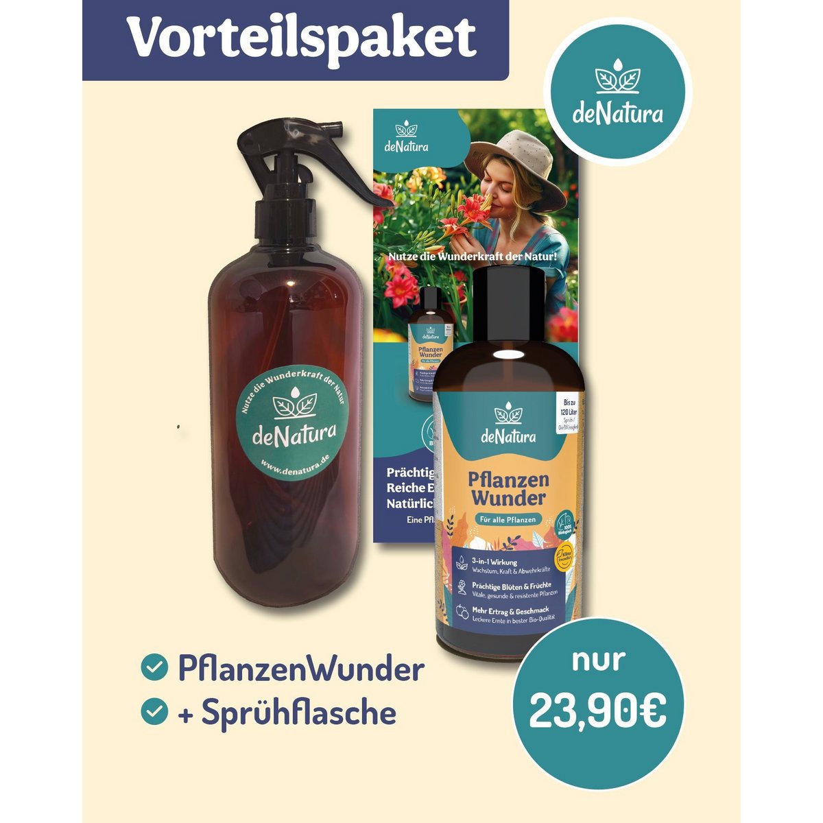 PflanzenWunder – jetzt im Vorteilspaket mit Sprühflasche!