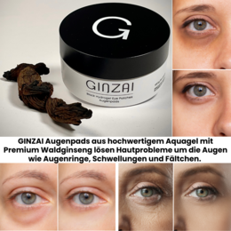 Black Hydrogel Eye Patches with Ginseng