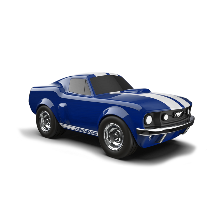 Mały samochód wyścigowy Ford Mustang Blue Toy