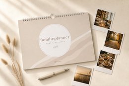 Fyllbooks Family Planner A4 - Dateless - Beige