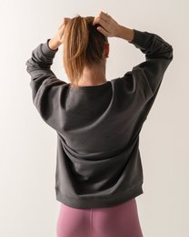 Bio-Sweatshirt, Enjoy Being Paused, Anthrazit