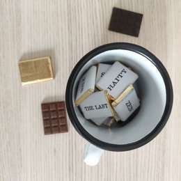 Tasse + 10 Pralinen "Stimmungsworte".