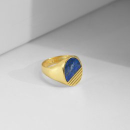 Ring PHOENIX LAPIS LAZULI | 925 silver | gold plated