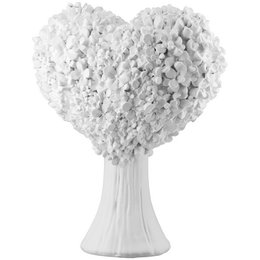 Dekoobjekt Herz Flower Heart weiß H. 15 cm, VE 4