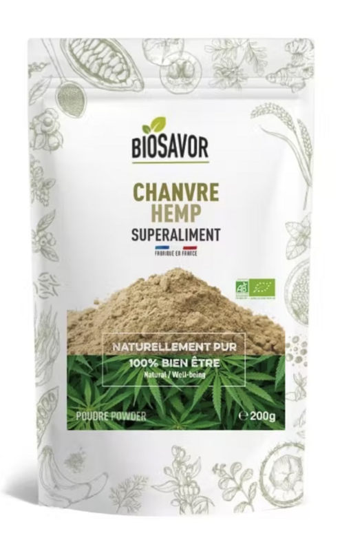 CHANVRE EN POUDRE - 200G - ERGÄNZUNG DER NAHRUNGSMITTEL