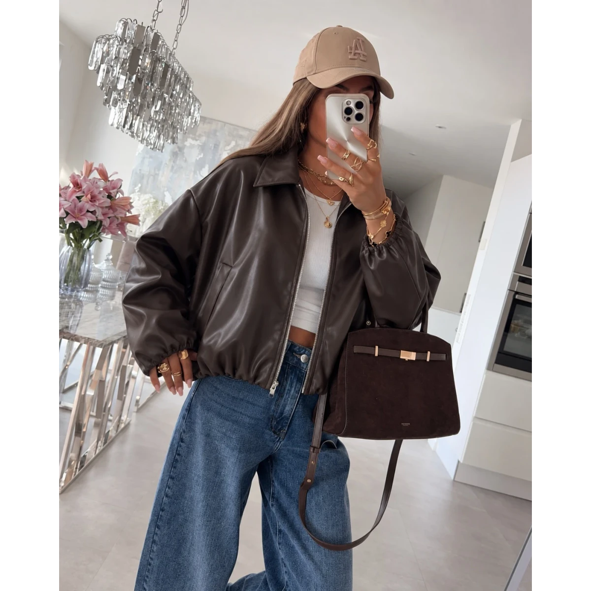 Brun foncé Taille unique