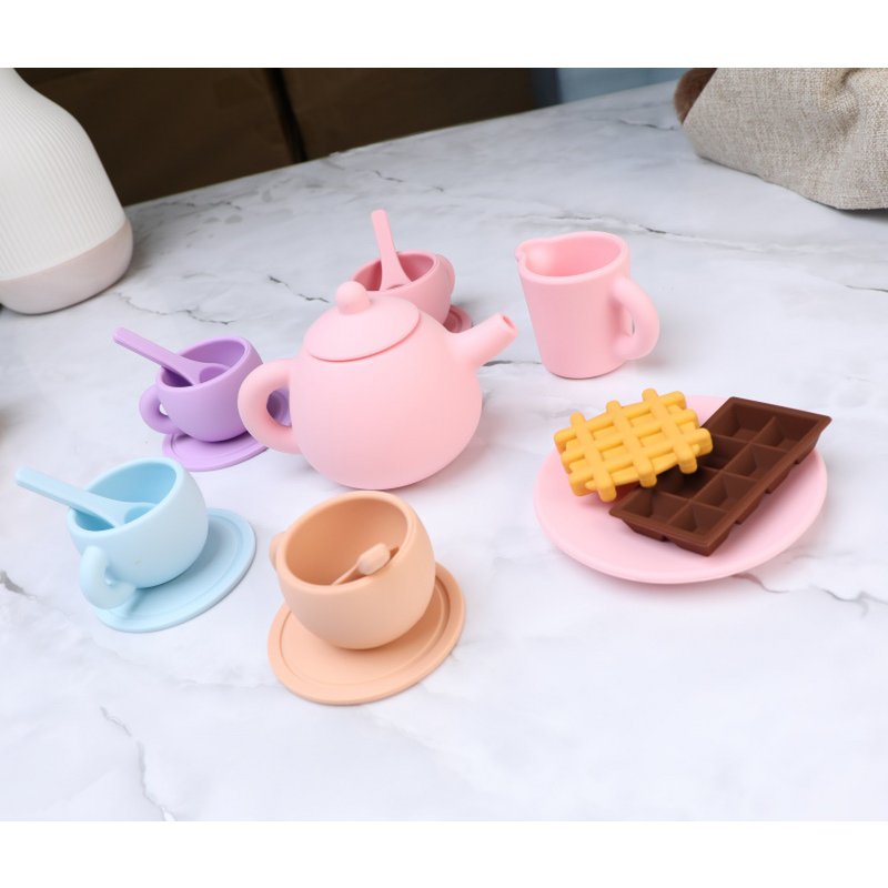 Dinette, service à Thé en Silicone 