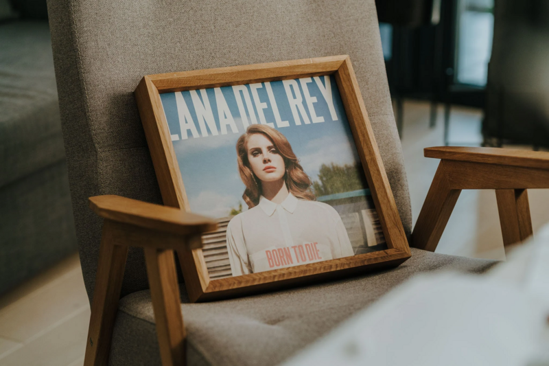 Oak Vinyl Album -Rahmen für Display, vielseitiges Musikdekor und Geschenk für Vinyl -Fans