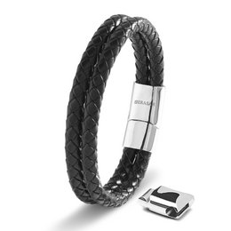 Leather bracelet "Double"