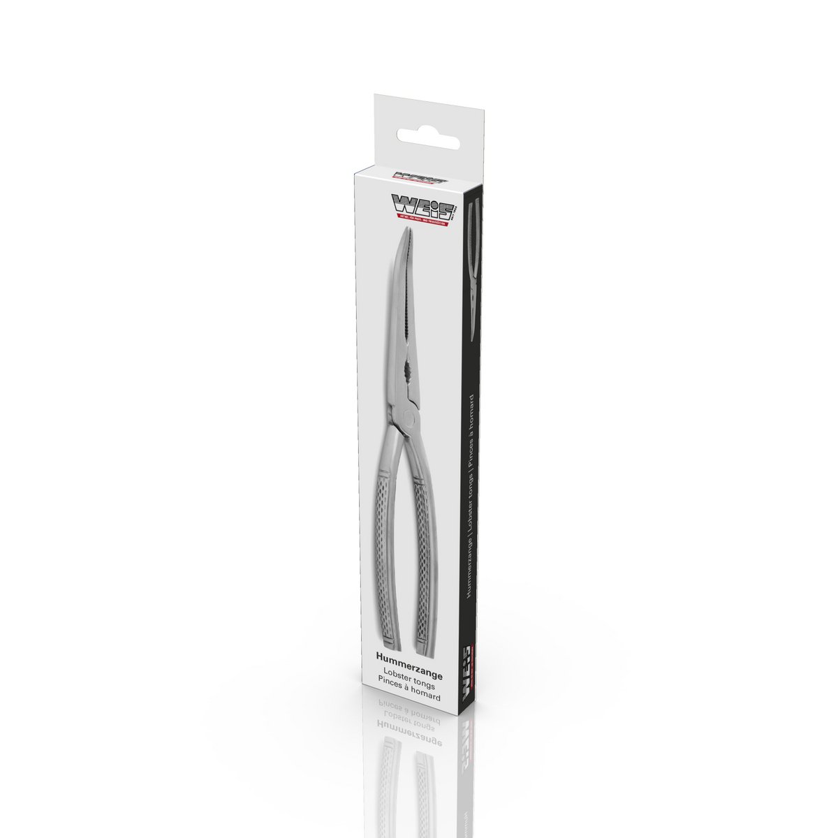 Stainless steel lobster tongs, satined