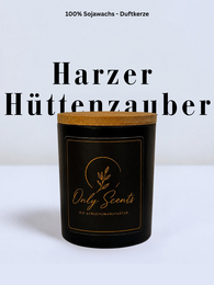 Duftkerze „Harzer Hüttenzauber“ – Vanille, Orange, Zimt & Winterzauber