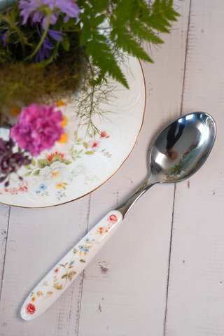 Spoon English Garden 20 cm Isabelle Rose