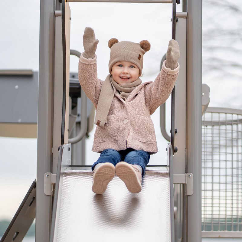 Kids' Knit Double Mittens Merino & Cashmere