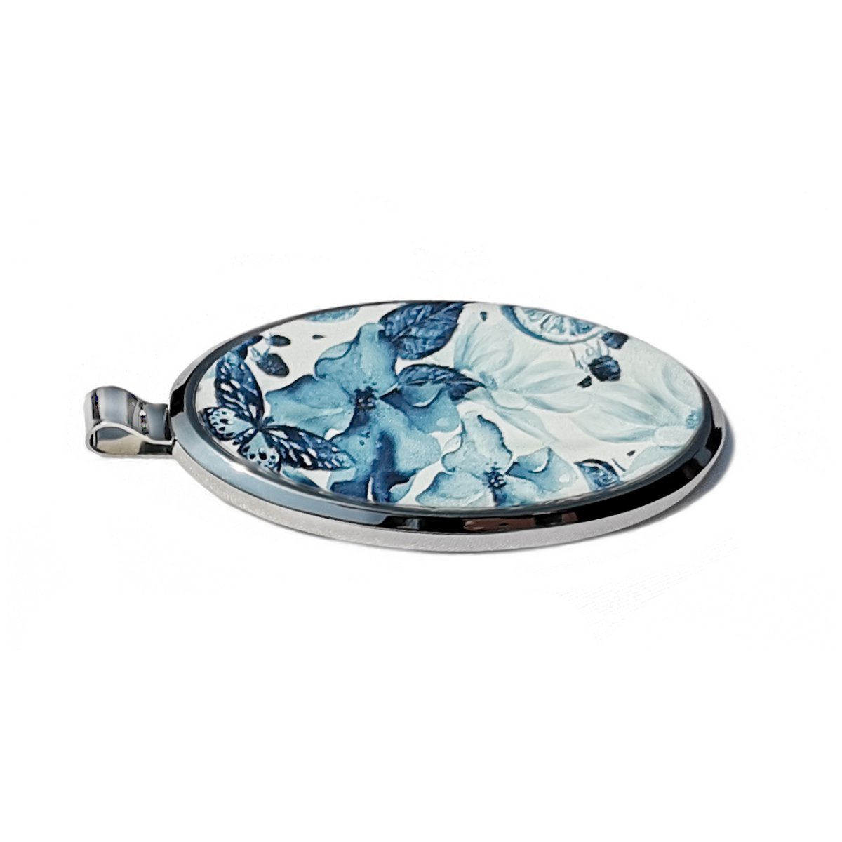 Mariposa azul: teléfono magnético de diseñador y llavero, para bolso, automóvil, hogar