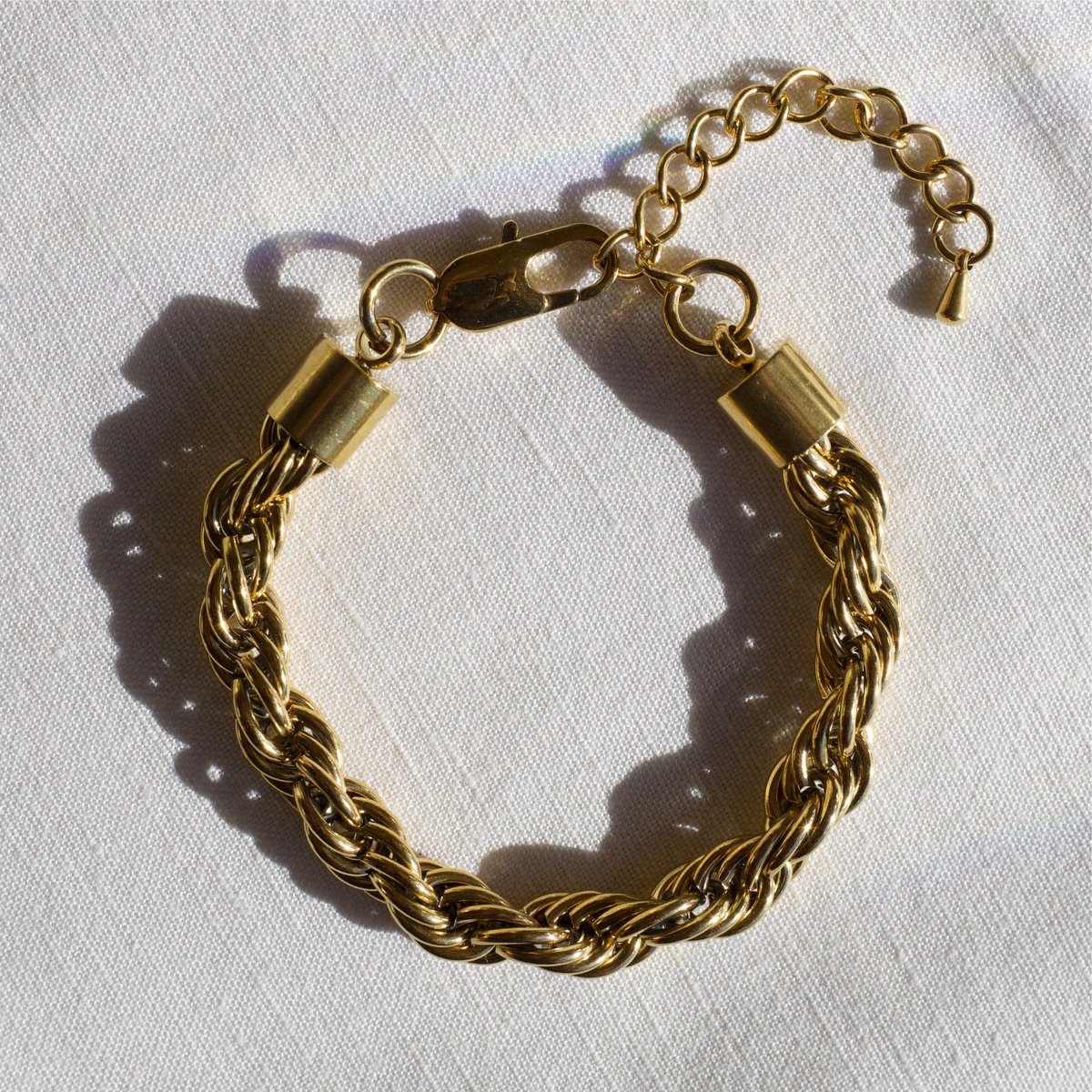 Esmeralda - 8mm Twist Bracelet Gold
