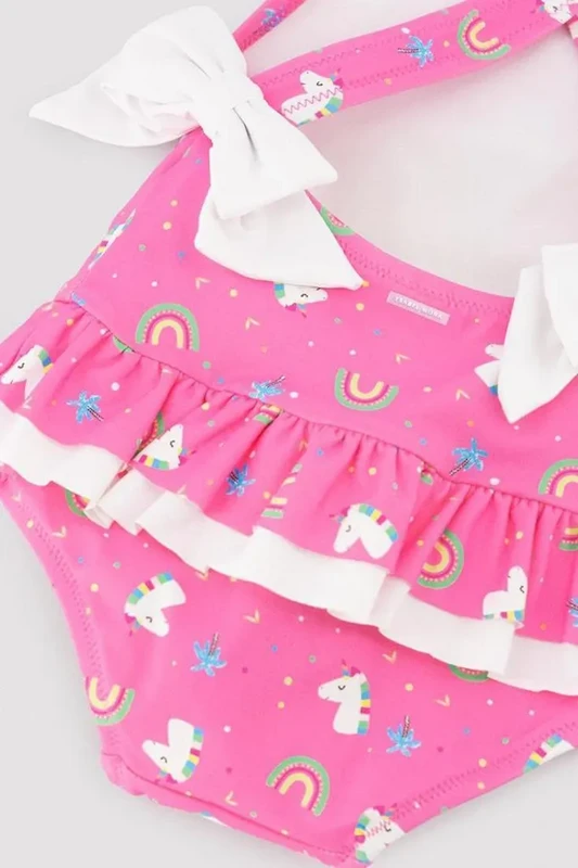 Costume Intero Neonata, Rosa Arcobaleno