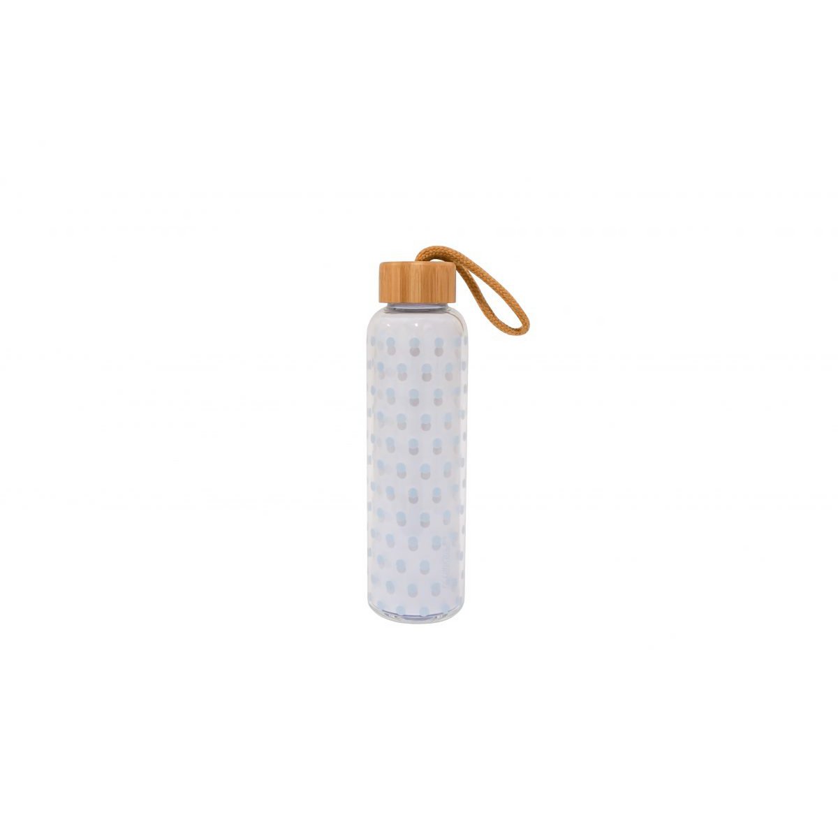 Flacon verre pois roses 550 ml sans BPA Isabelle Rose