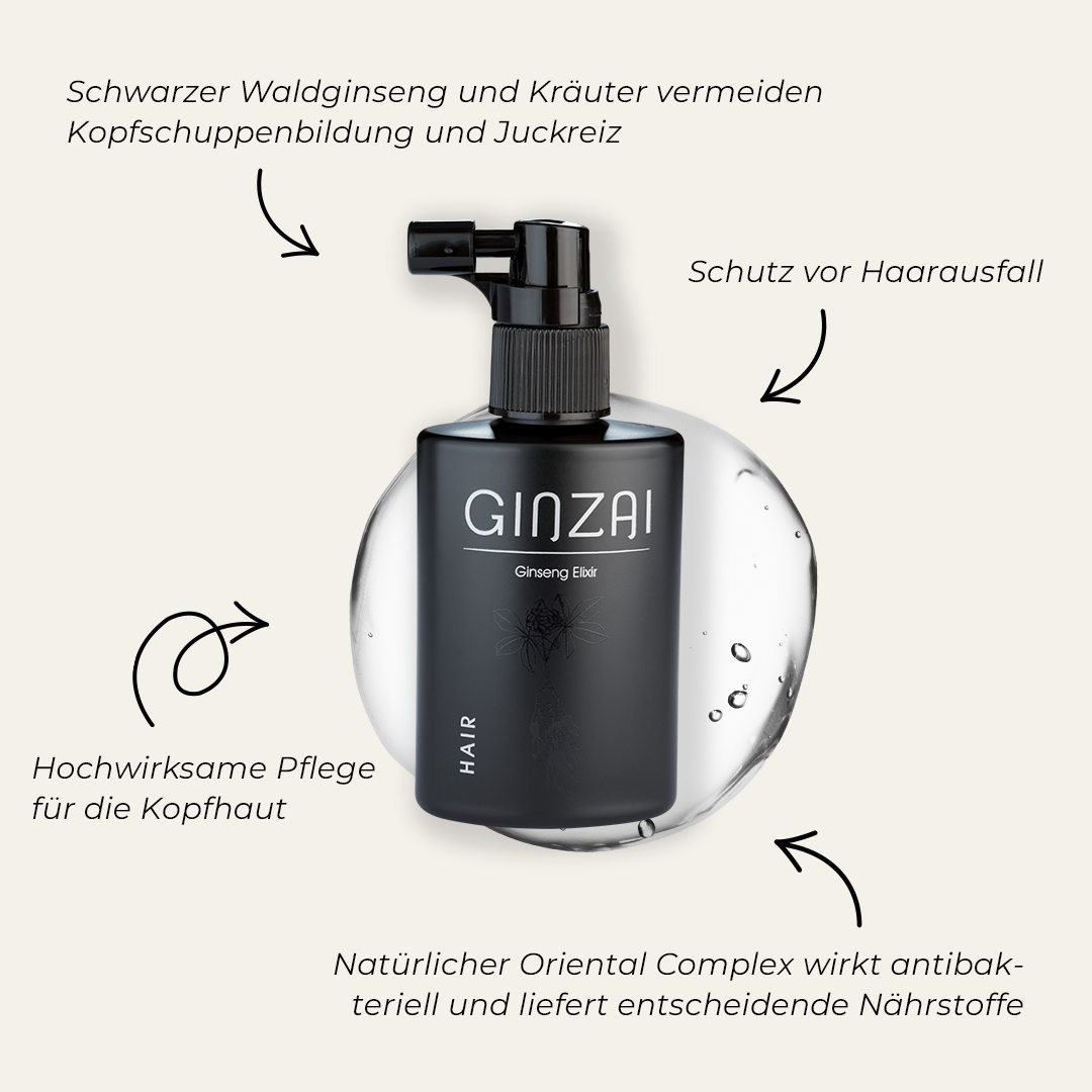 Hair care elixir with ginseng