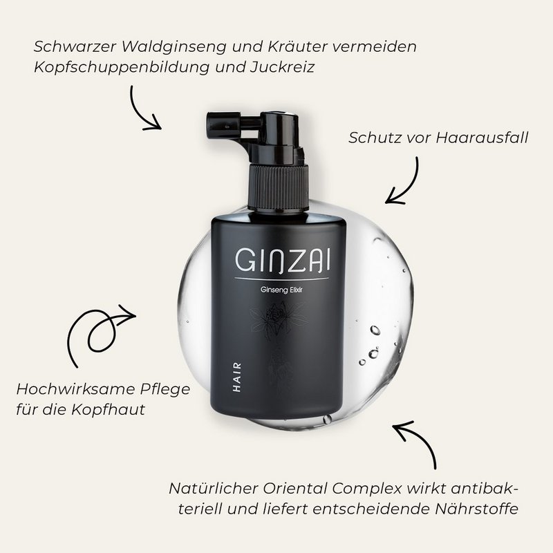Hair care elixir with ginseng