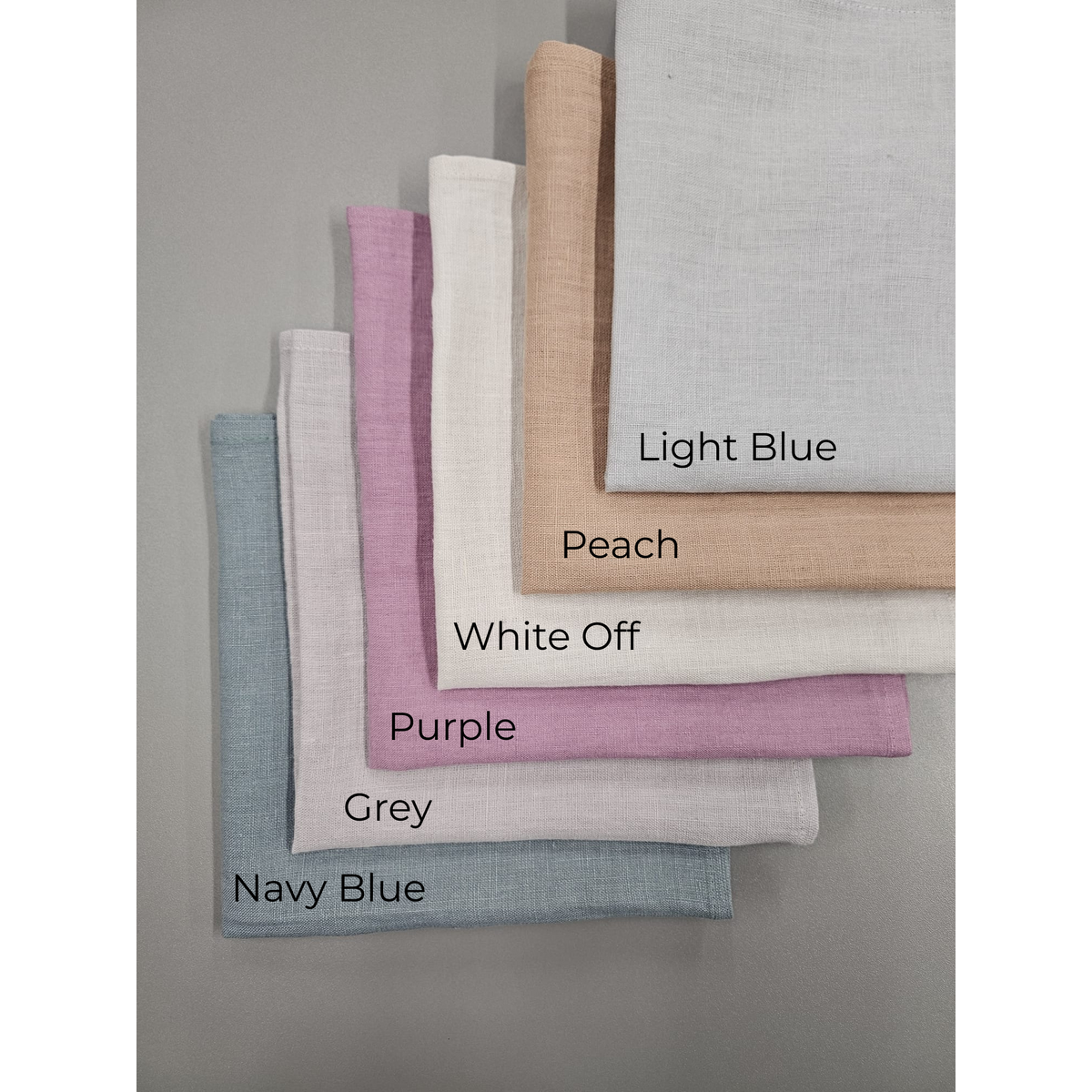 Linen napkins, assorted Colors, Pack of 4