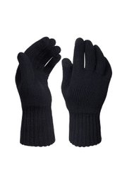 MEN'S CLASSY gloves – 100% MERINO WOOL – black
